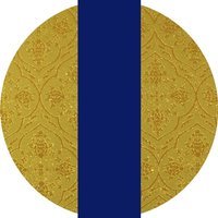 Dourado/azul