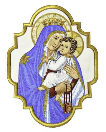 Applique "Mother of God with the Child" AP406320