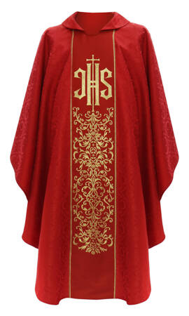 Gothic chasuble "IHS" 049C25