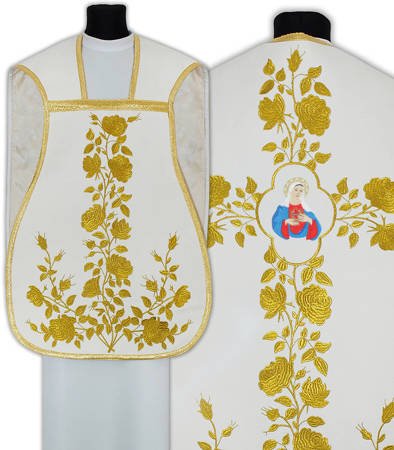 Marian Roman chasuble RH12B