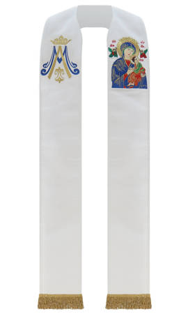 Marian gothic stole "Our Lady of Perpetual Help" SH24B