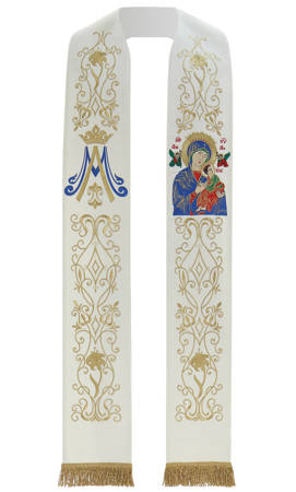 Marian gothic stole "Our Lady of Perpetual Help" SH26K