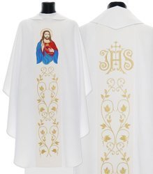 Chasuble gothique "Sacré-Cœur de Jésus" 732B