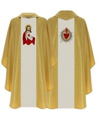 Chasuble gothique "Sacré-Cœur de Jésus" 779GK25