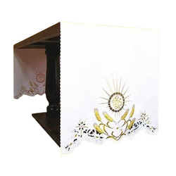 Nappe d'autel avec décoration uniquement sur les côtés AC3261224