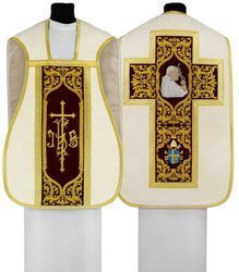 Chasuble romaine "Pape Jean-Paul II" R567AKC25