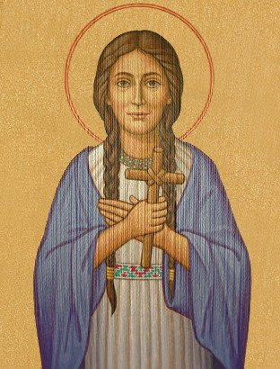 Gothic chasuble "Saint Kateri Tekakwitha" 429G63g