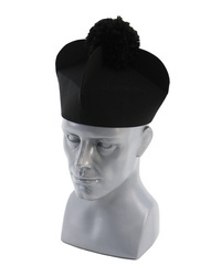 Black biretta with 4 horns B2