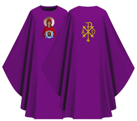Casulla gótica "Santa Verônica" G434F