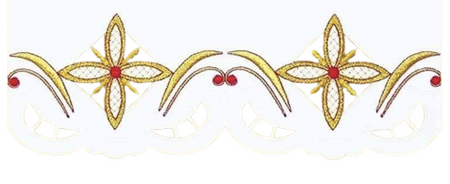 Altar Cloth with decoration only on the sides AC326824