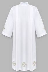 Alb with gold Jerusalem Crosses A4G