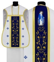Chasuble romaine mariale R699BN25