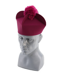 Purple biretta with 4 horns B8