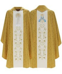Casulla gótica mariana "Nuestra Señora de Fátima" 412GK16