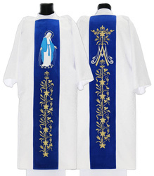 Dalmática gótica mariana D629ABN25