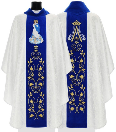 Casulla gótica mariana 411ASN14g