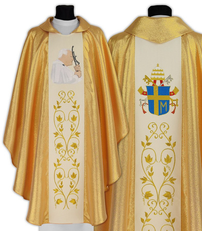 Chasuble gothique "Pape Jean-Paul II" 568G