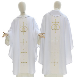 Casulla gótica "Boda" 631B