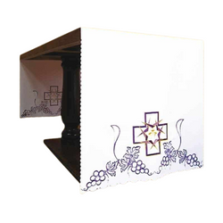 Mantel de altar con decoración sólo en los laterales AC3261424