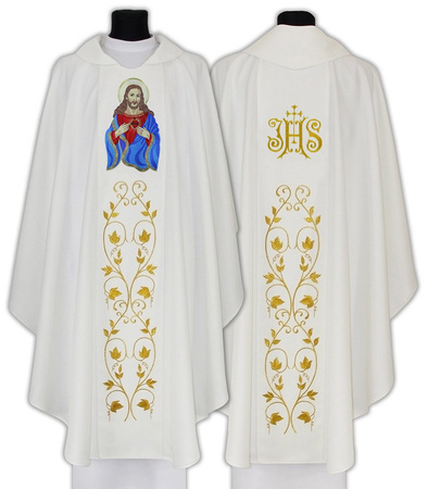 Chasuble gothique "Sacré-Cœur de Jésus" 732B