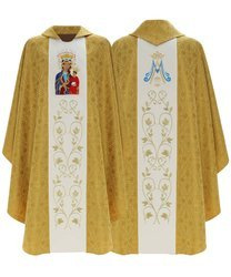 Marian gothic chasuble "Black Madonna of Czestochowa" 808GK16