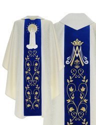 Chasuble gothique mariale "Notre-Dame de Fátima" 412AKN25