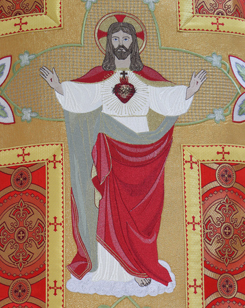 Roman chasuble "Heart of Jesus" R479C8
