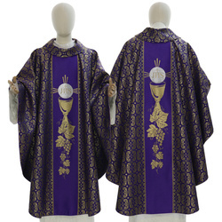 Gothic chasuble "Chalice with Host" 010F34g