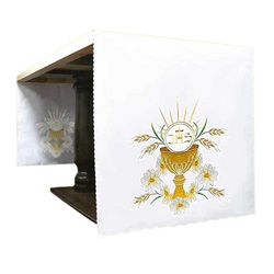 Mantel de altar con decoración sólo en los laterales AC326124