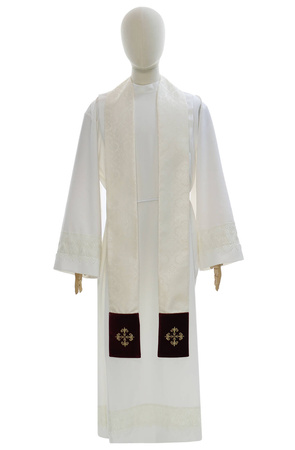 Gothic chasuble "Heart of Jesus, Mary, Joseph" 908AKC25g
