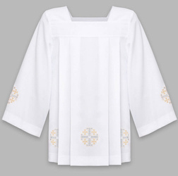 Surplice with gold Jerusalem Crosses K4G