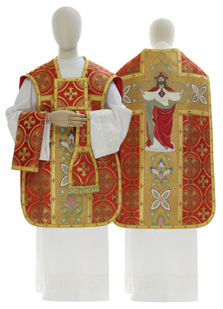 Roman chasuble "Heart of Jesus" R479C8