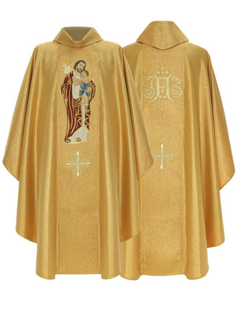 Gotische Kasel "Heiliger Josef" 472G63g