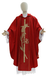 Gothic chasuble "IHS with ears of corn" 003C12