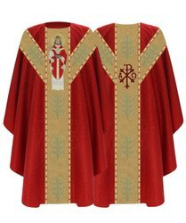 Semi-Gothic chasuble "Christ the King" GY466C25
