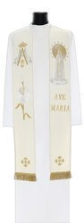 Estola Gótica Mariana "Nossa Senhora de Fátima" SH728Kf