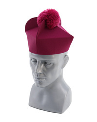 Purple biretta with 3 horns B4