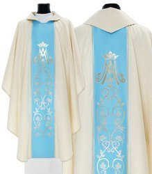 Casulla gótica mariana 085GN54