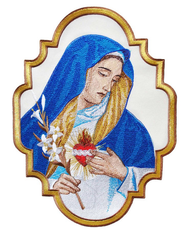 Aplique "Coração de Maria" AP406120