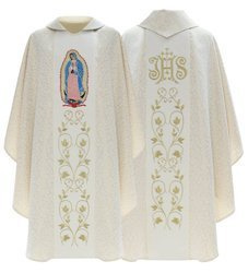Casulla gótica mariana "Nuestra Señora de Guadalupe" 560K41