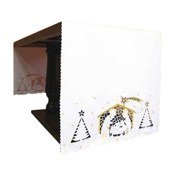 Nappe d'autel avec décoration uniquement sur les côtés AC3261124