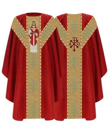 Semi-Gothic chasuble "Christ the King" GY466C25