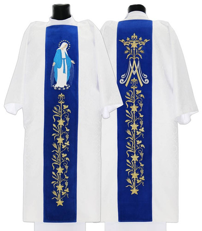 Dalmática gótica mariana D629ABN25