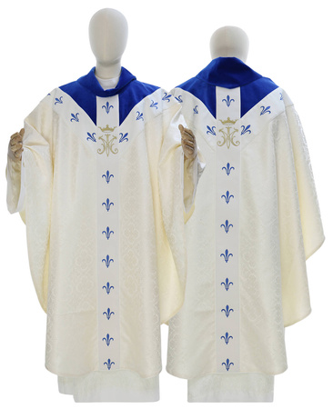 Chasuble semi-gothique mariale Y659AKN25g