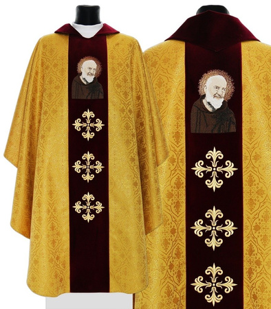 Gothic chasuble "Saint Padre Pio" 413AGC16