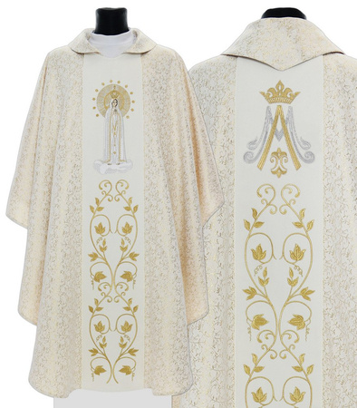 Casula Gótica Mariana "Nossa Senhora de Fátima" 412K41