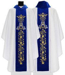 Chasuble gothique mariale 581ABN25g