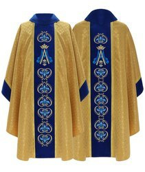 Casulla gótica mariana 766AGN61g