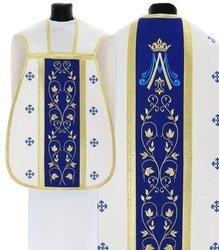 Chasuble romaine mariale R537BN25