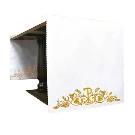 Toalha de altar com decoração apenas nas laterais AC3271724